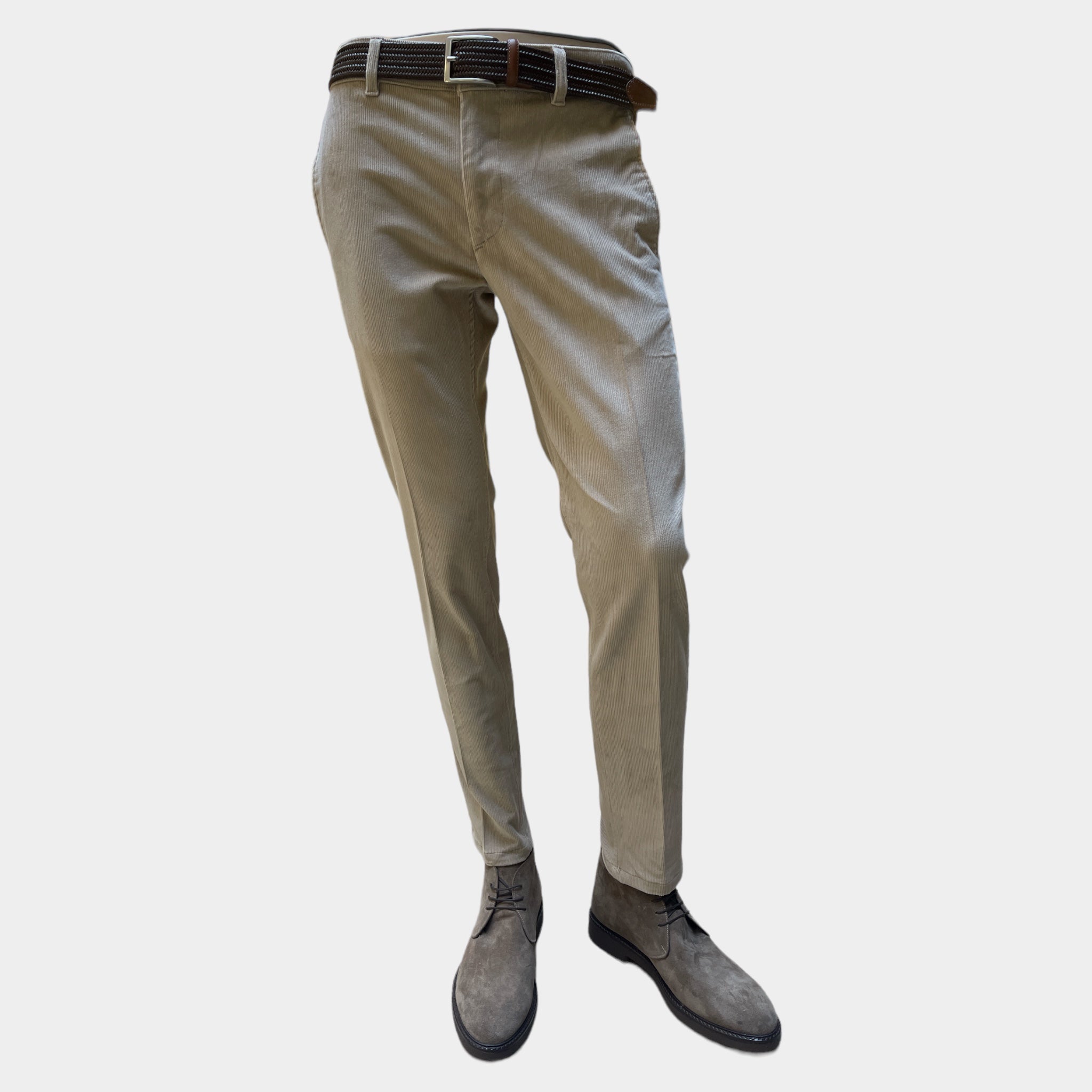 Pantalone Uomo Chinos Velluto Mille Righe